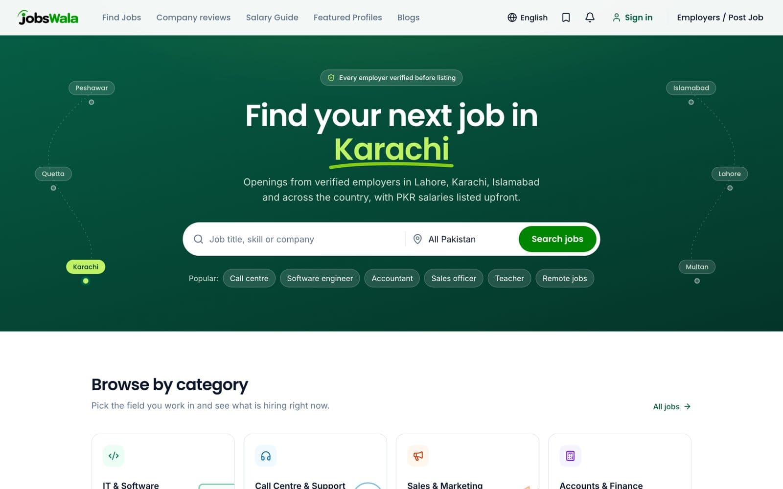 JobsWala — Verified jobs across Pakistan